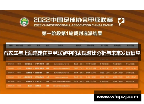 石家庄与上海嘉定在中甲联赛中的表现对比分析与未来发展展望